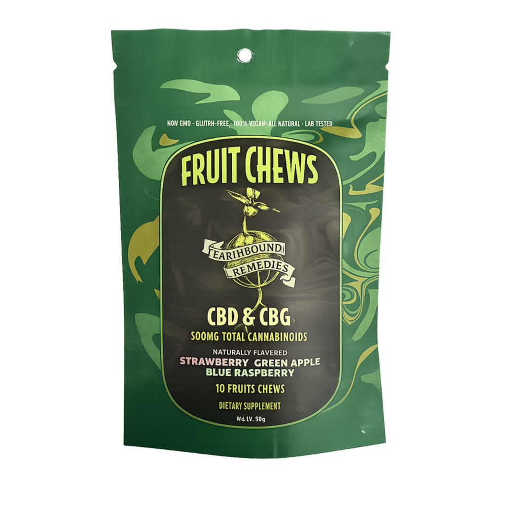 Fruit Chew Gummies - Mixed Spectrum - CBD & CBG (500mg Total Cannabinoids)