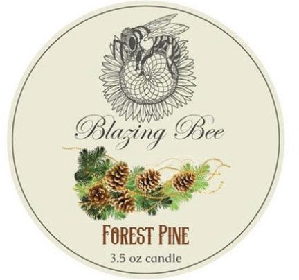 Blazing Bee Candle - Forest Pine