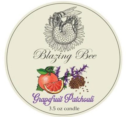Blazing Bee Candle - Grapefruit Patchouli