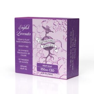 English Lavender Moisturizing Antioxidant Hemp Soap with 250mg of CBD (4.25 oz)