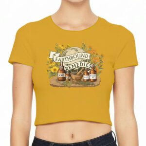 Women's Crop Tee - Antique Gold